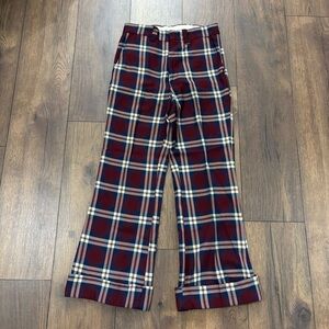 Vintage Wright Plaid Trousers Pants, Size Small